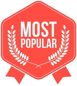 A red MOST POPULAR rosette supplied in the Protoflow marketing pack