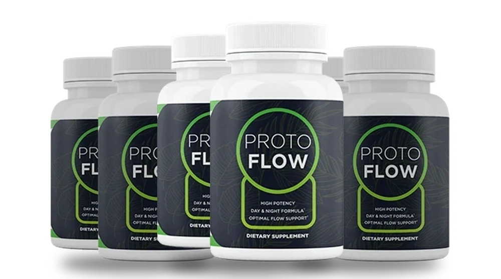 Protoflow three-bottle pack, 3 white bottles of 60 capsules
