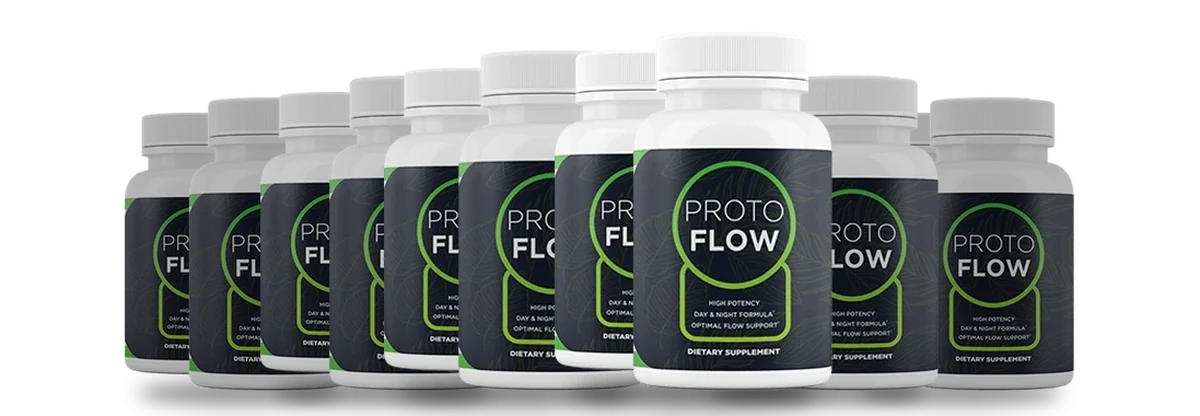 Protoflow six-bottle pack, 6 white bottles of 60 capsules